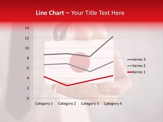 A Person Holding A Business Card With A Flag On It PowerPoint Template