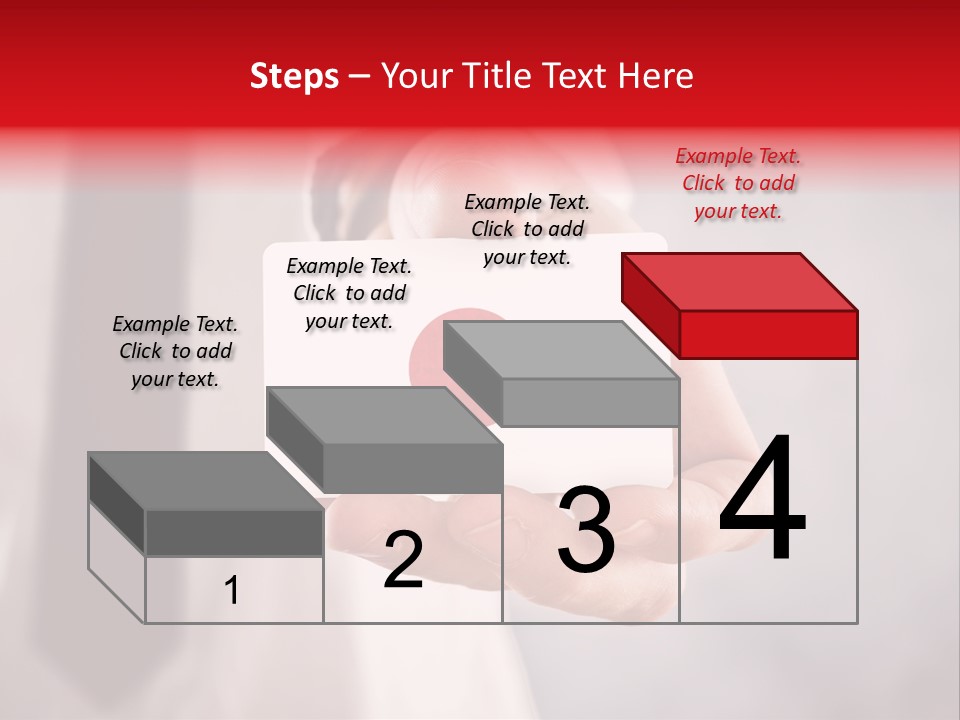 A Person Holding A Business Card With A Flag On It PowerPoint Template