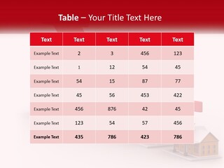 A Row Of Houses With A Red Arrow Going Up PowerPoint Template