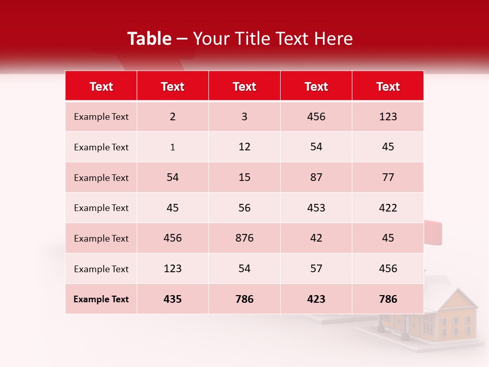 A Row Of Houses With A Red Arrow Going Up PowerPoint Template