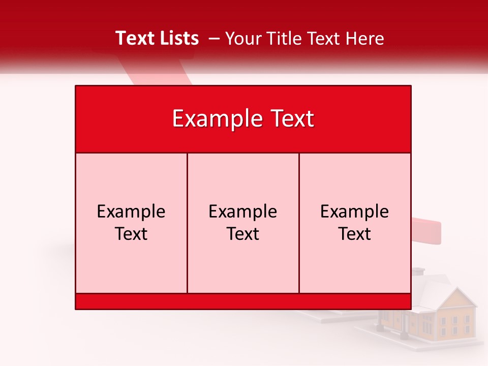 A Row Of Houses With A Red Arrow Going Up PowerPoint Template