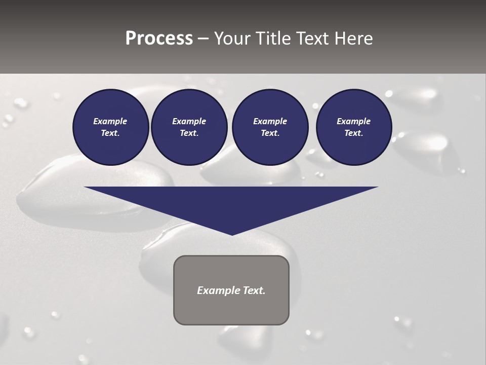 A Group Of Drops Of Water On A Surface PowerPoint Template