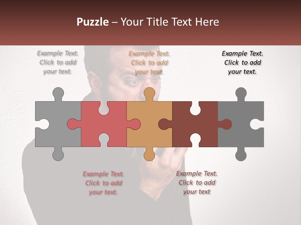 A Man Holding A Cell Phone In His Hand PowerPoint Template