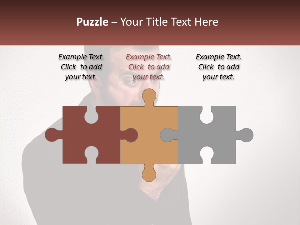 A Man Holding A Cell Phone In His Hand PowerPoint Template