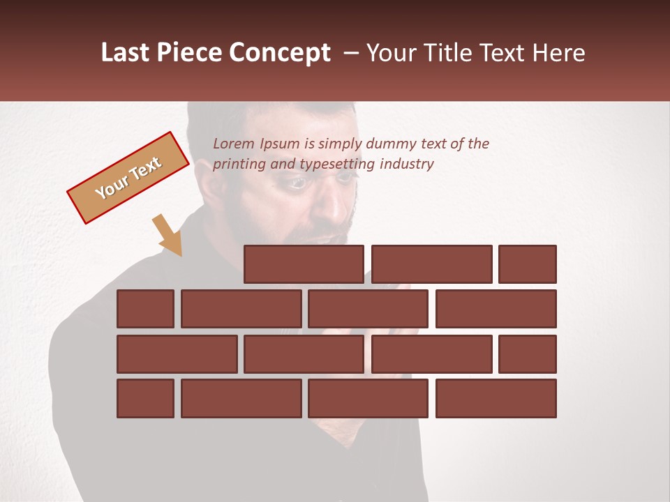 A Man Holding A Cell Phone In His Hand PowerPoint Template