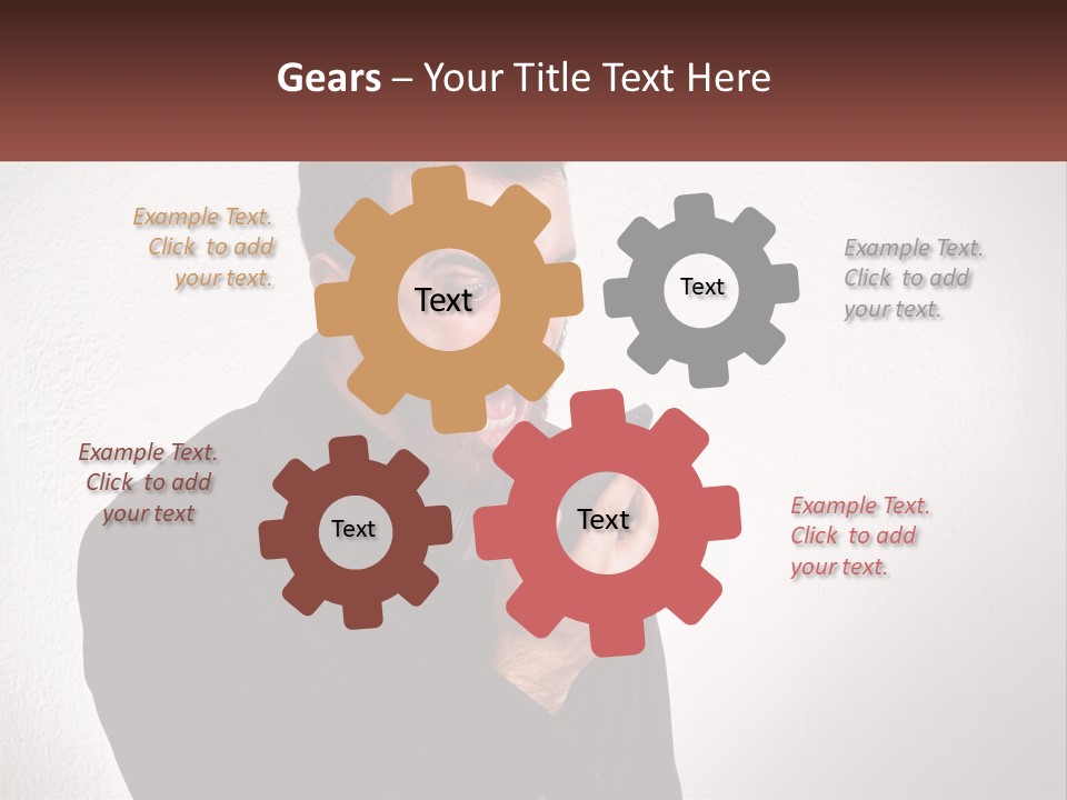 A Man Holding A Cell Phone In His Hand PowerPoint Template