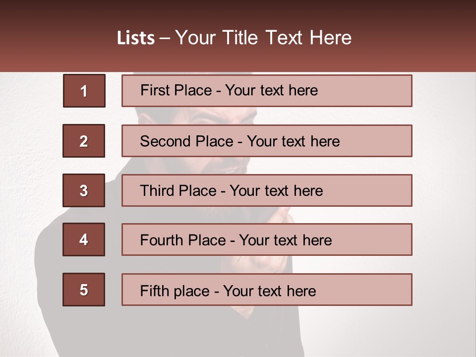 A Man Holding A Cell Phone In His Hand PowerPoint Template