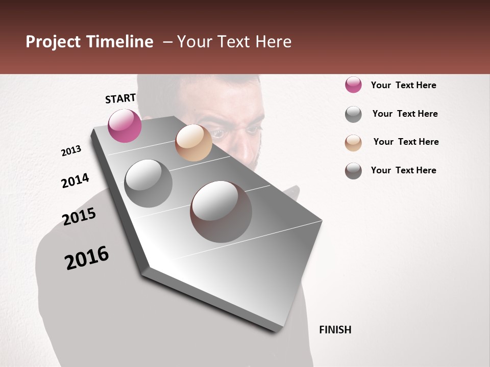 A Man Holding A Cell Phone In His Hand PowerPoint Template