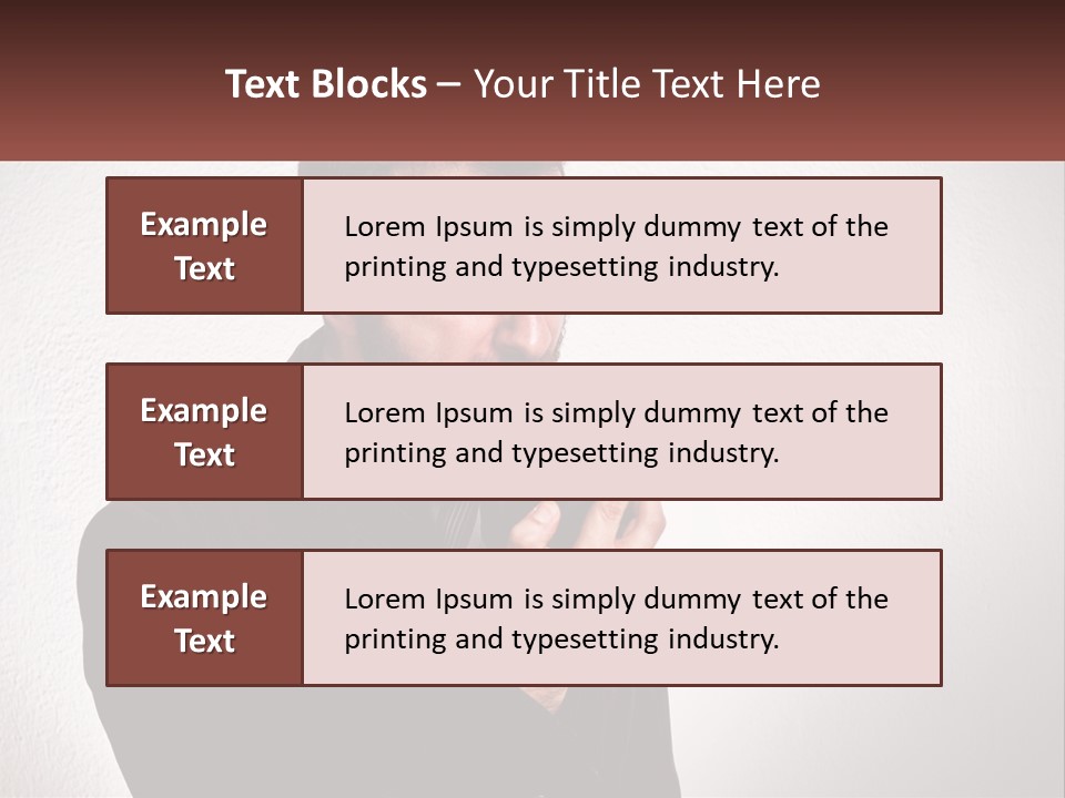 A Man Holding A Cell Phone In His Hand PowerPoint Template