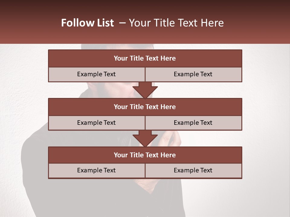 A Man Holding A Cell Phone In His Hand PowerPoint Template