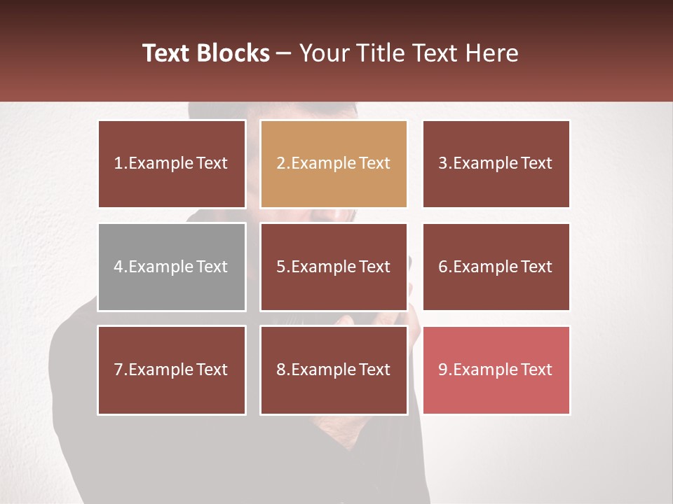 A Man Holding A Cell Phone In His Hand PowerPoint Template