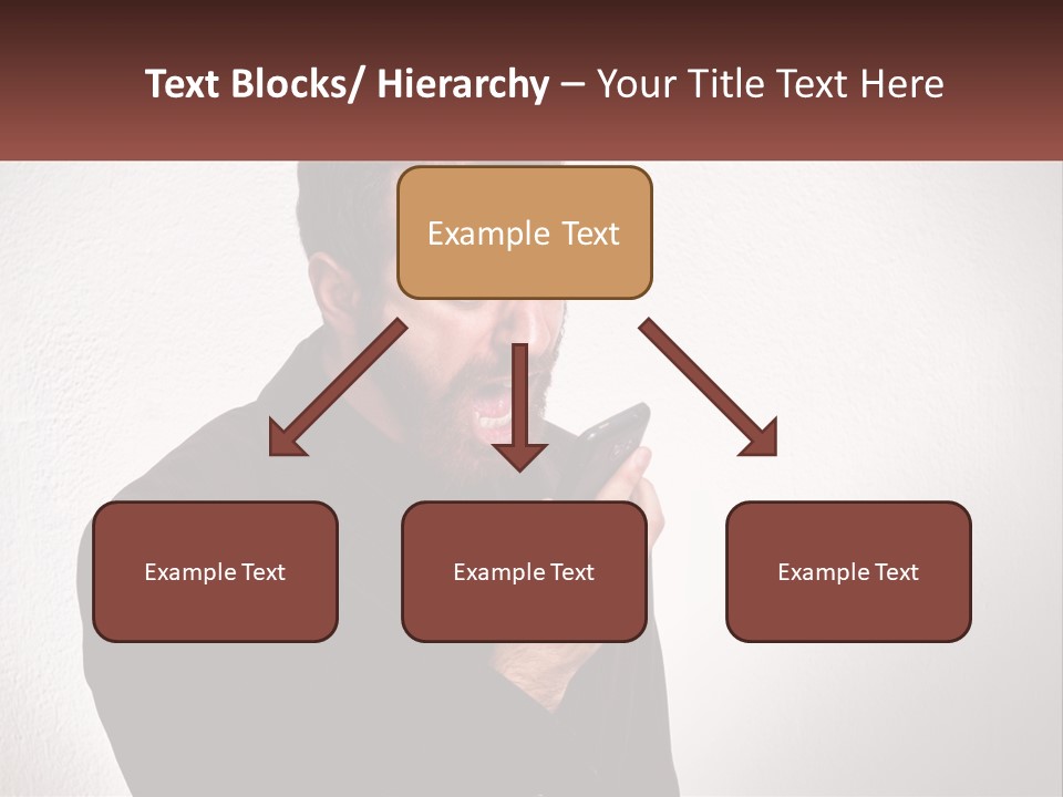 A Man Holding A Cell Phone In His Hand PowerPoint Template