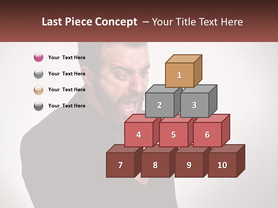 A Man Holding A Cell Phone In His Hand PowerPoint Template