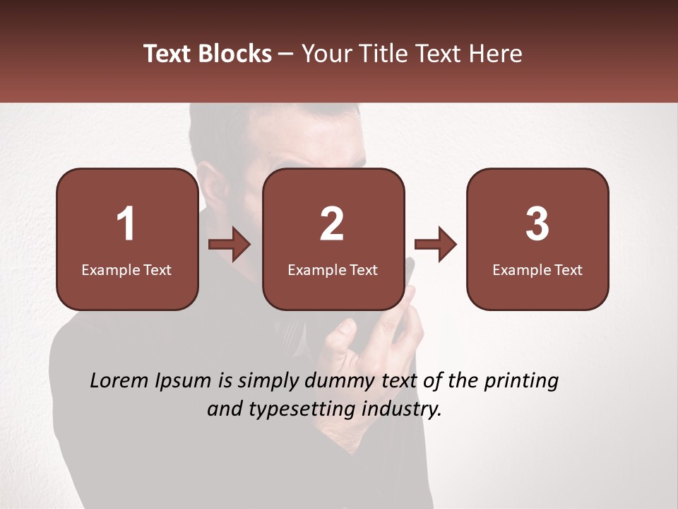 A Man Holding A Cell Phone In His Hand PowerPoint Template
