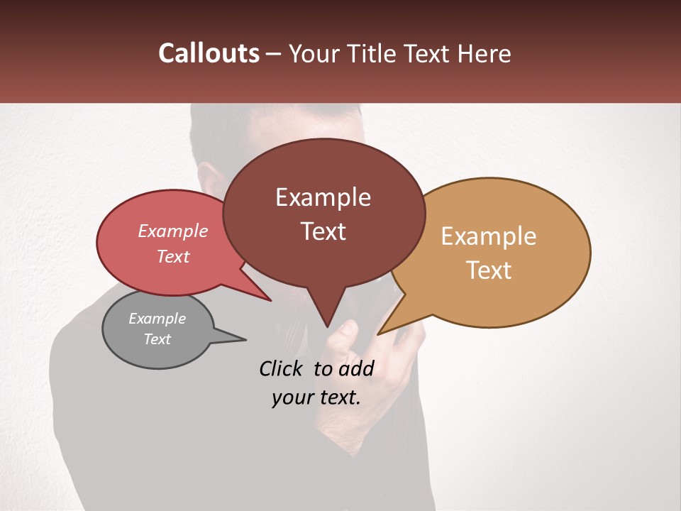 A Man Holding A Cell Phone In His Hand PowerPoint Template