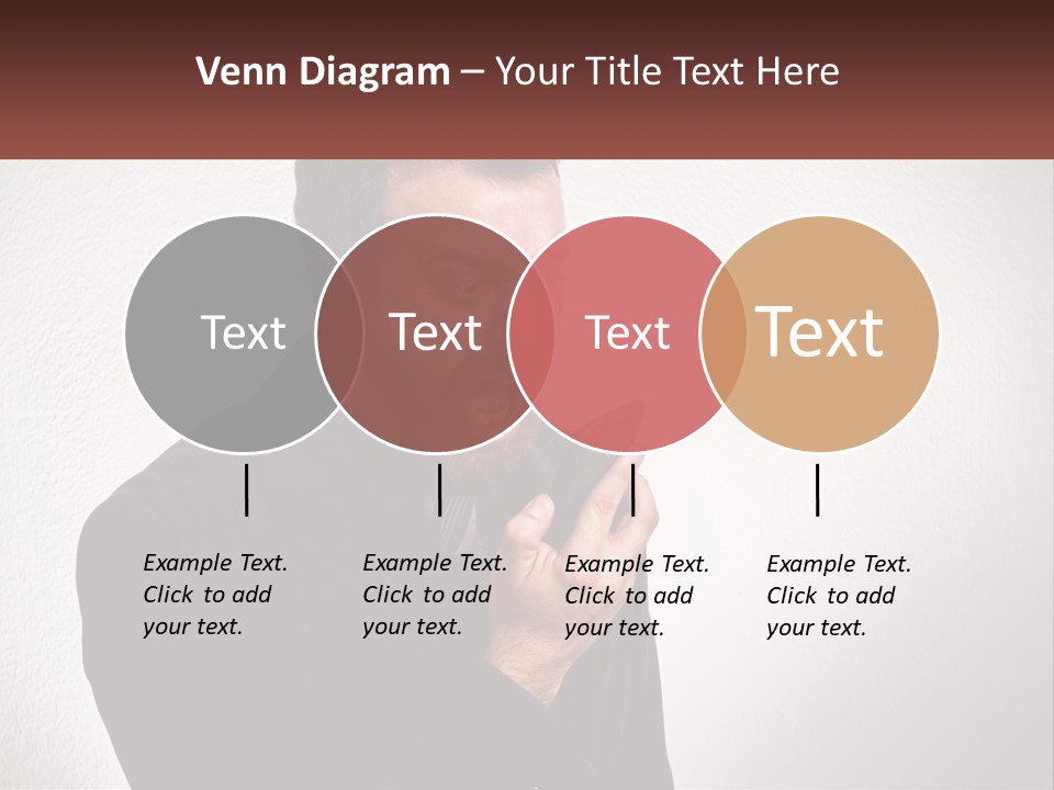 A Man Holding A Cell Phone In His Hand PowerPoint Template