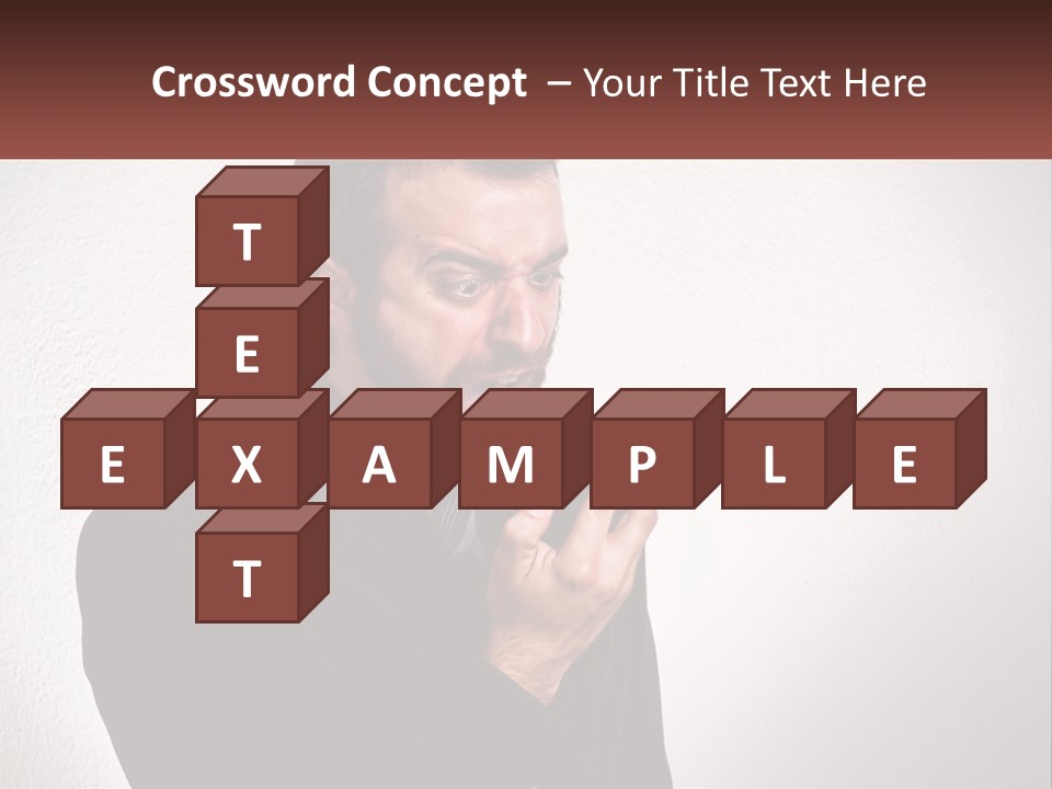 A Man Holding A Cell Phone In His Hand PowerPoint Template