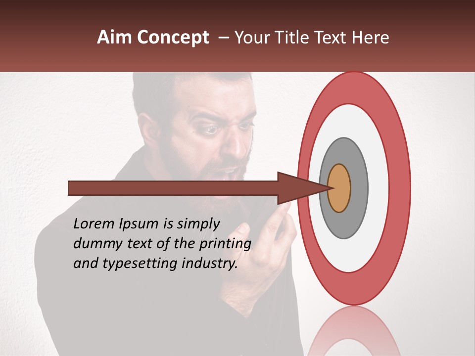 A Man Holding A Cell Phone In His Hand PowerPoint Template