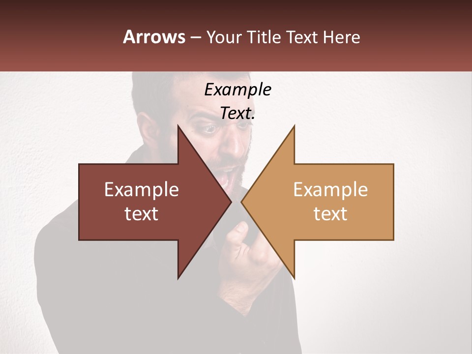 A Man Holding A Cell Phone In His Hand PowerPoint Template