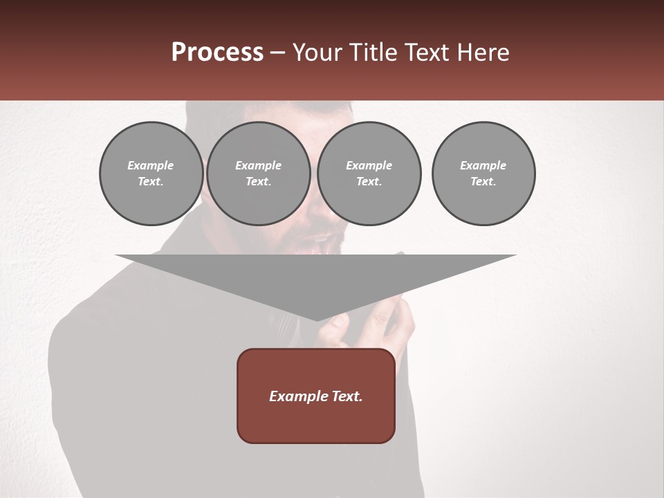A Man Holding A Cell Phone In His Hand PowerPoint Template