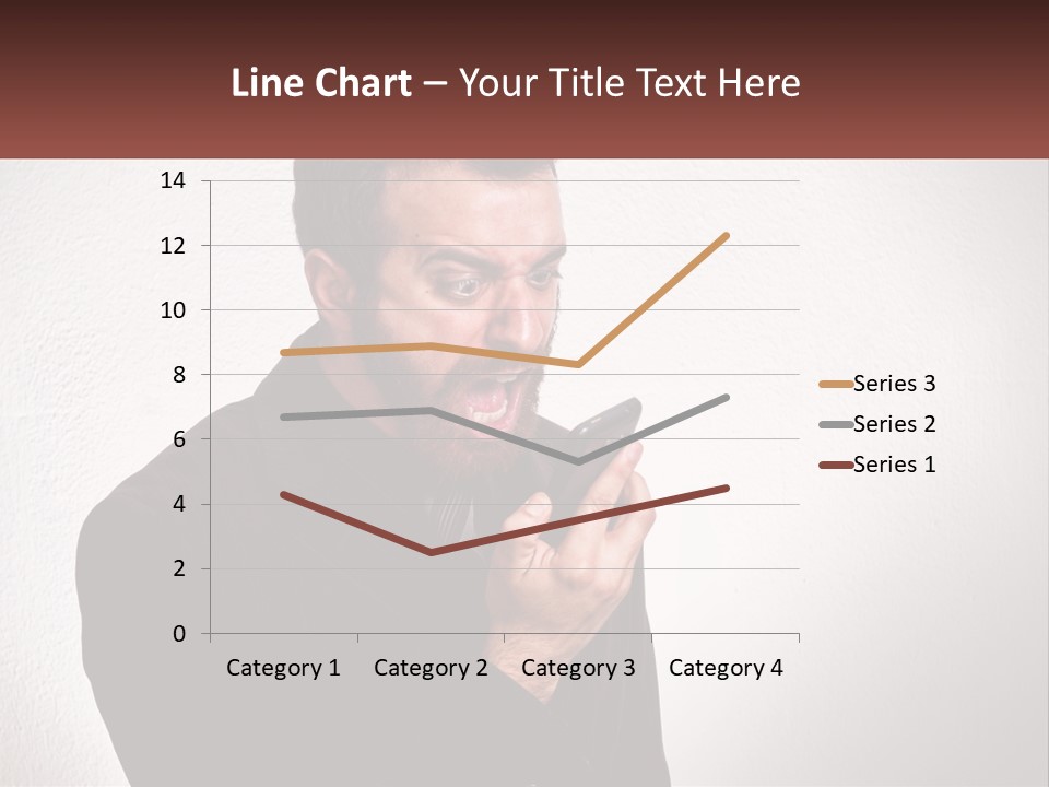 A Man Holding A Cell Phone In His Hand PowerPoint Template