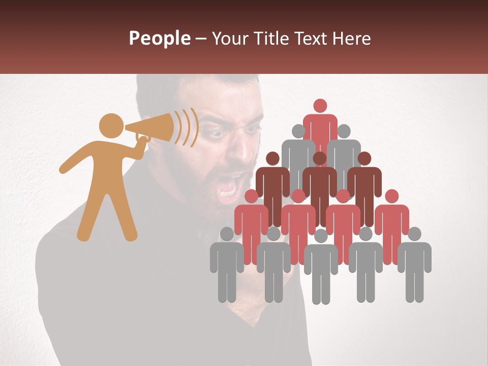 A Man Holding A Cell Phone In His Hand PowerPoint Template