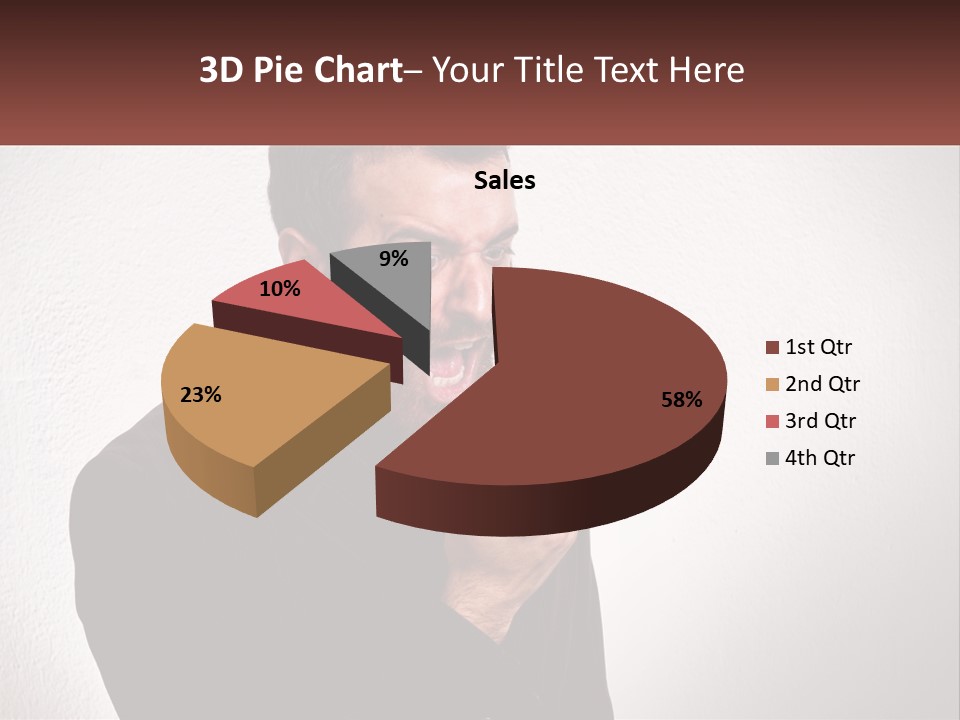 A Man Holding A Cell Phone In His Hand PowerPoint Template