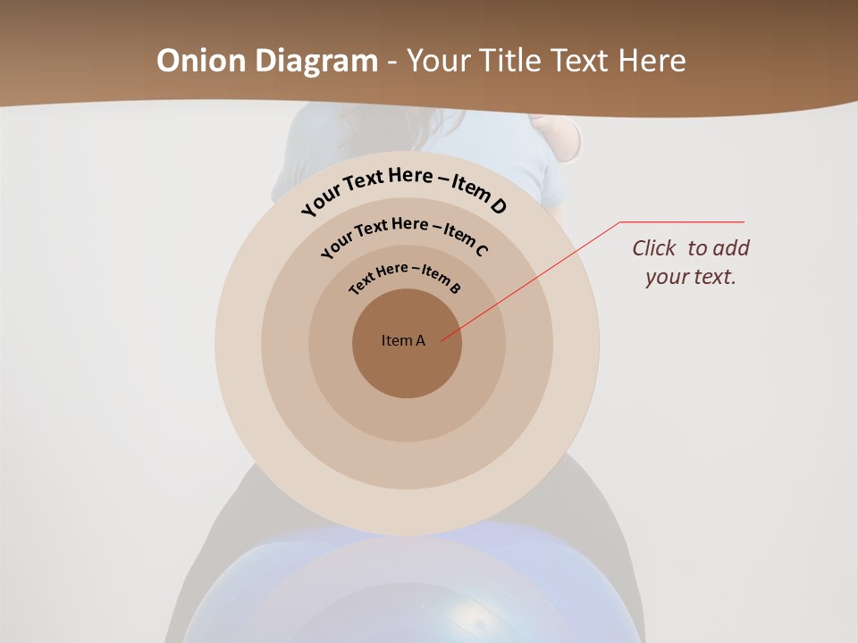 A Woman Sitting On Top Of A Blue Ball While Holding A Baby PowerPoint Template