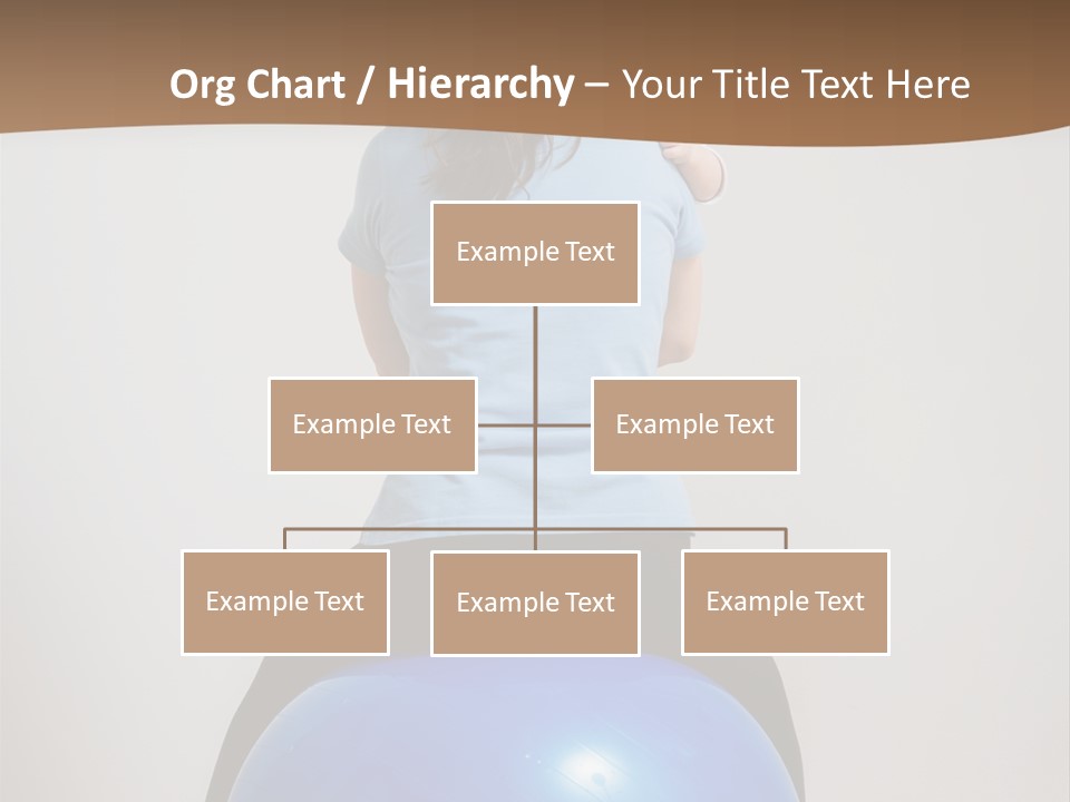 A Woman Sitting On Top Of A Blue Ball While Holding A Baby PowerPoint Template