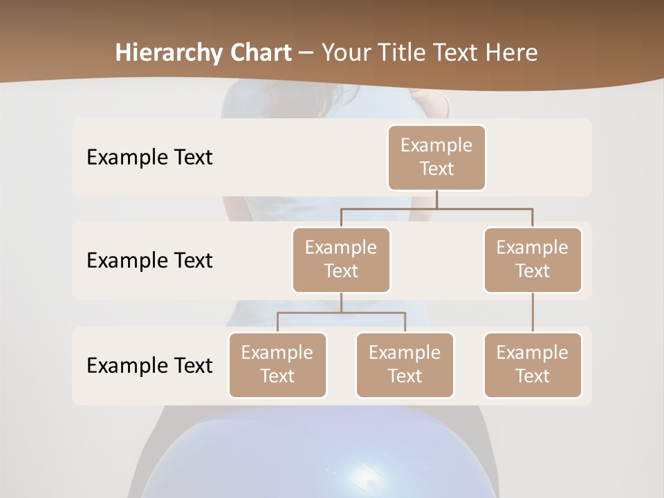 A Woman Sitting On Top Of A Blue Ball While Holding A Baby PowerPoint Template