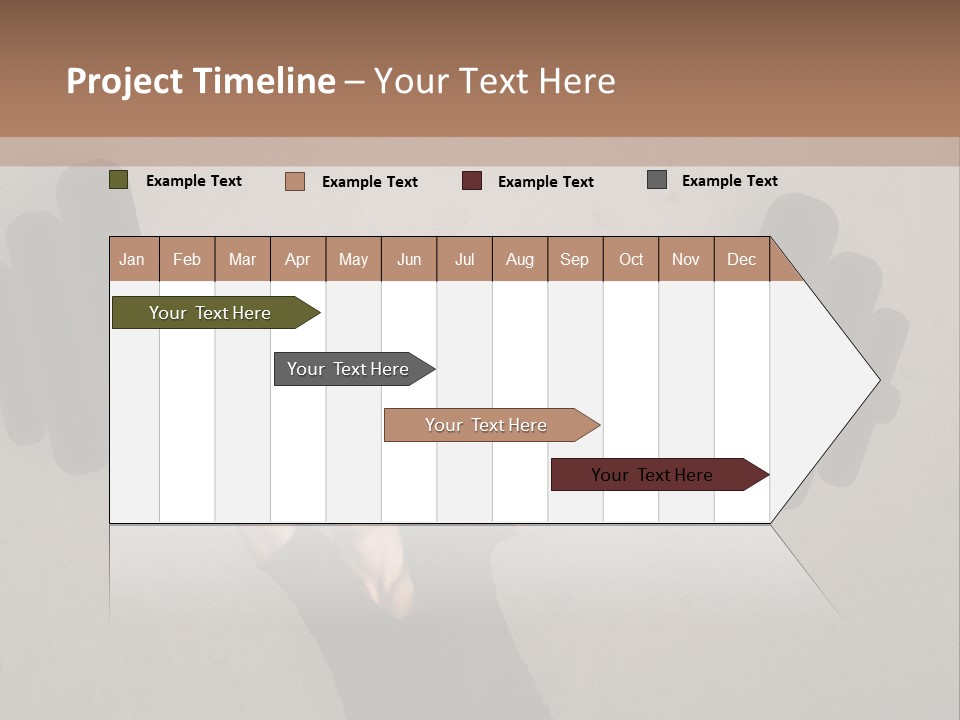 A Man Is Holding A Barbell Over His Head PowerPoint Template