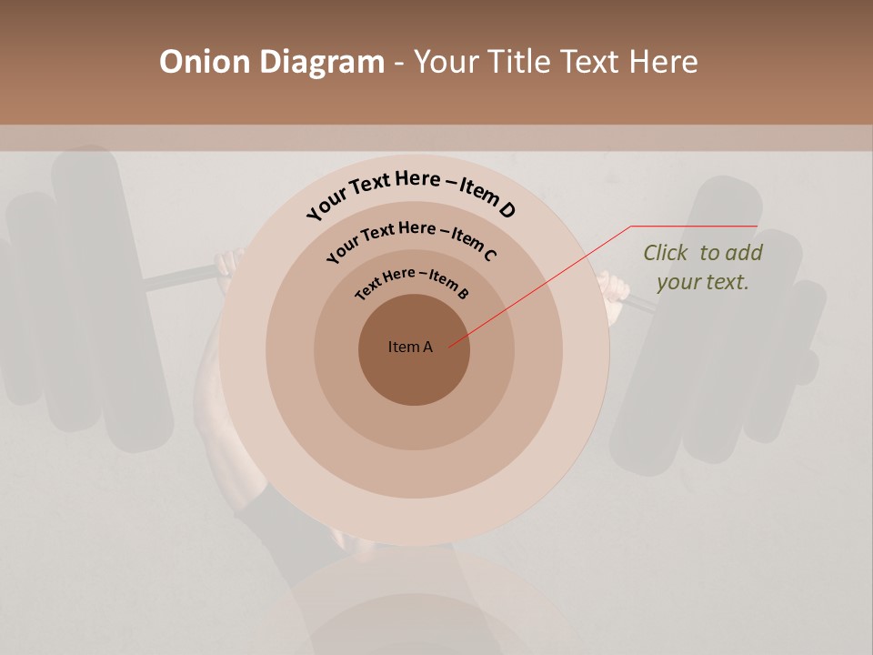 A Man Is Holding A Barbell Over His Head PowerPoint Template
