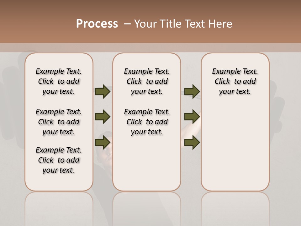 A Man Is Holding A Barbell Over His Head PowerPoint Template