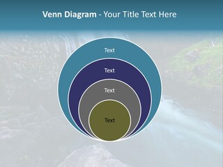 A Waterfall With Blue Water In The Middle Of A Forest PowerPoint Template