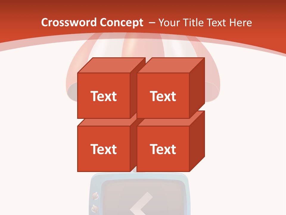 A Television With A Parachute On Top Of It PowerPoint Template