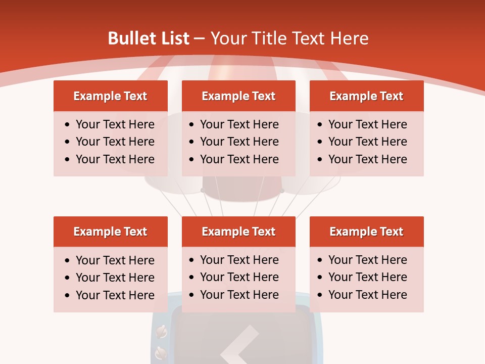 A Television With A Parachute On Top Of It PowerPoint Template
