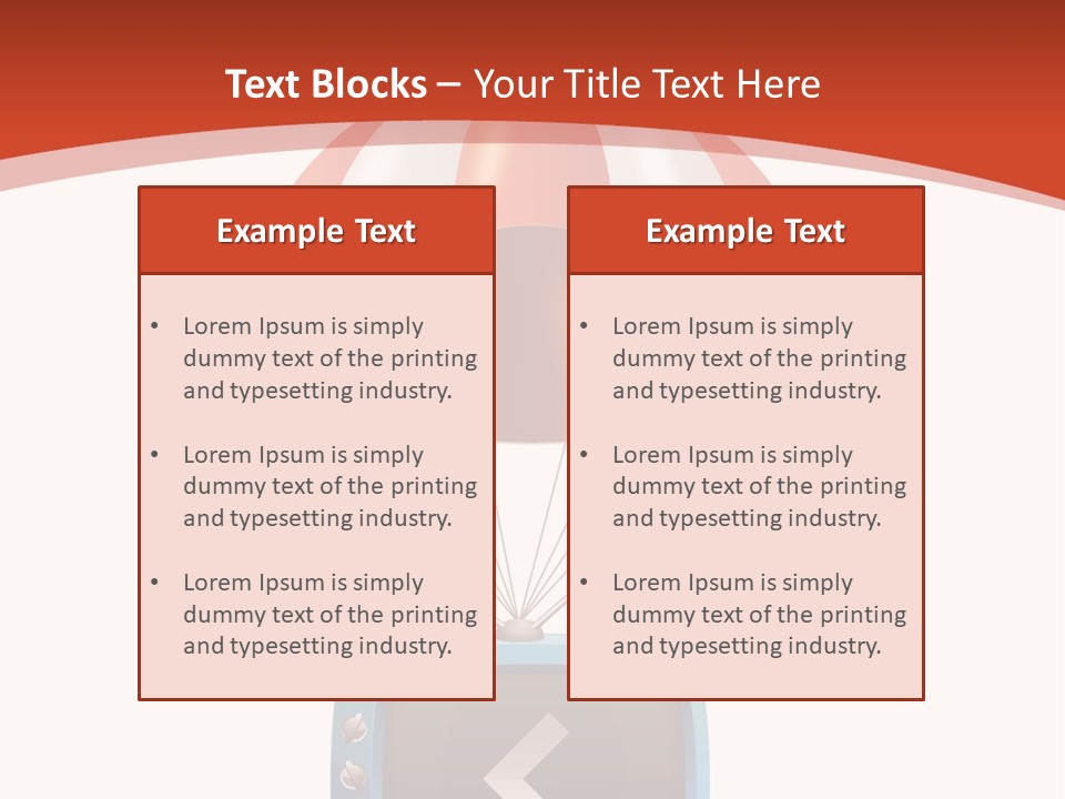 A Television With A Parachute On Top Of It PowerPoint Template