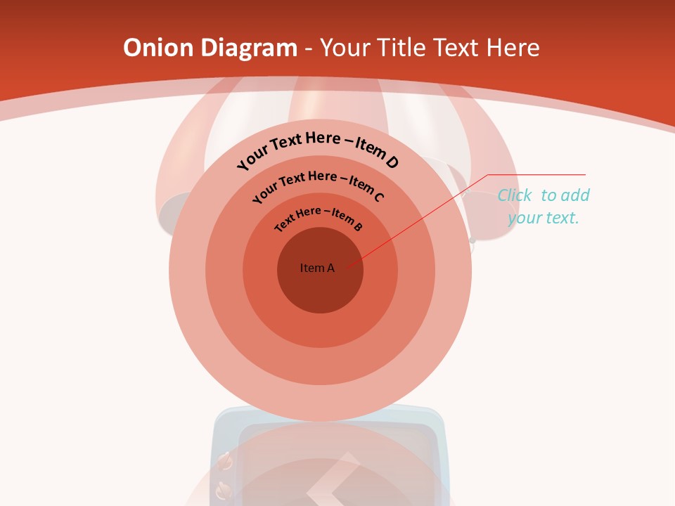 A Television With A Parachute On Top Of It PowerPoint Template