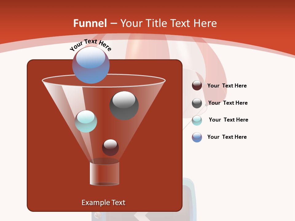 A Television With A Parachute On Top Of It PowerPoint Template