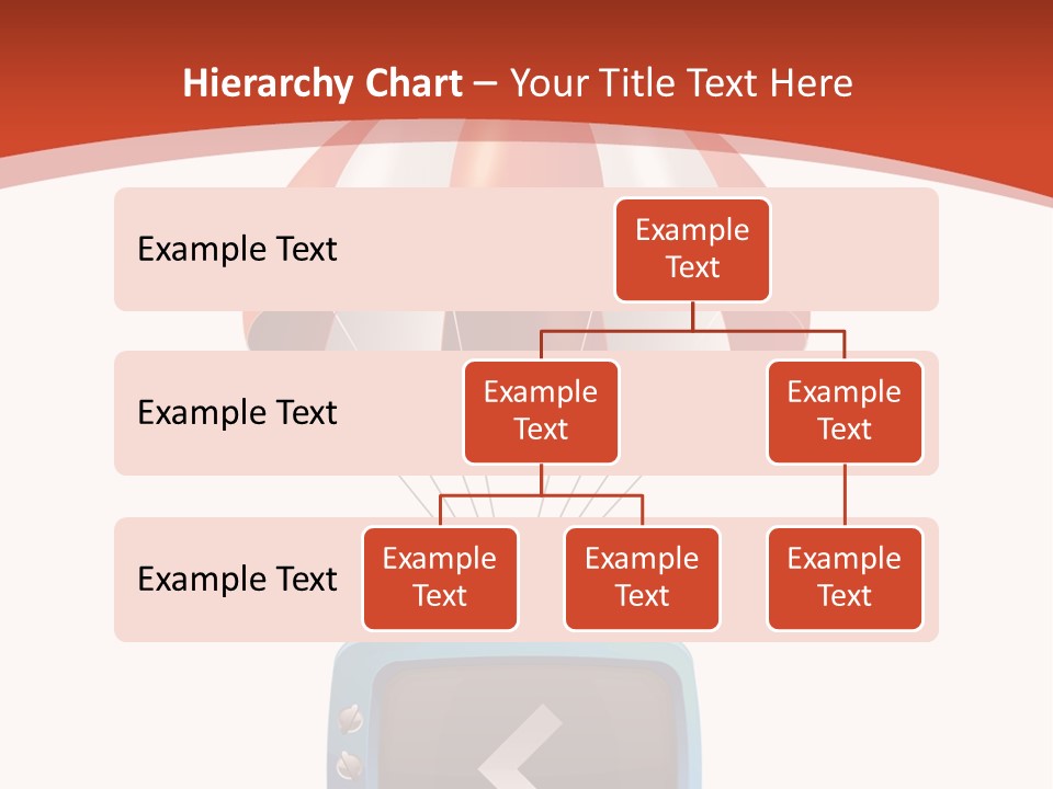 A Television With A Parachute On Top Of It PowerPoint Template