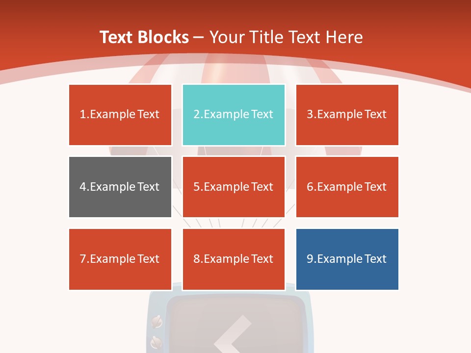 A Television With A Parachute On Top Of It PowerPoint Template