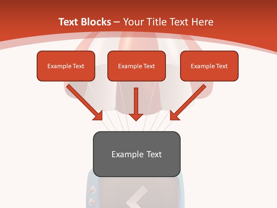 A Television With A Parachute On Top Of It PowerPoint Template