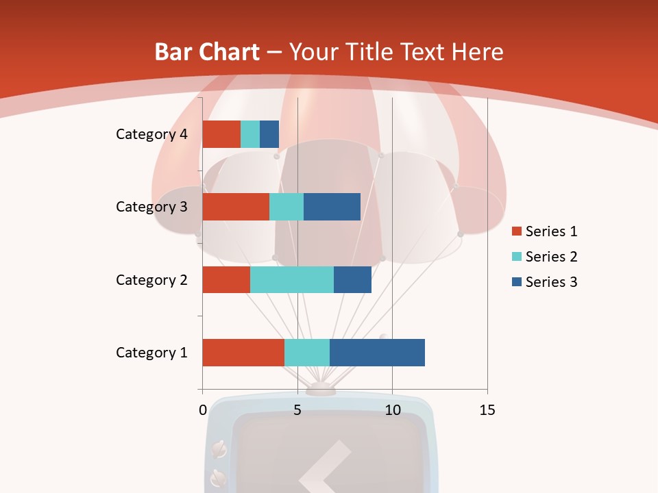A Television With A Parachute On Top Of It PowerPoint Template
