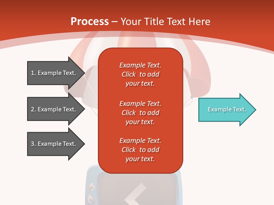 A Television With A Parachute On Top Of It PowerPoint Template