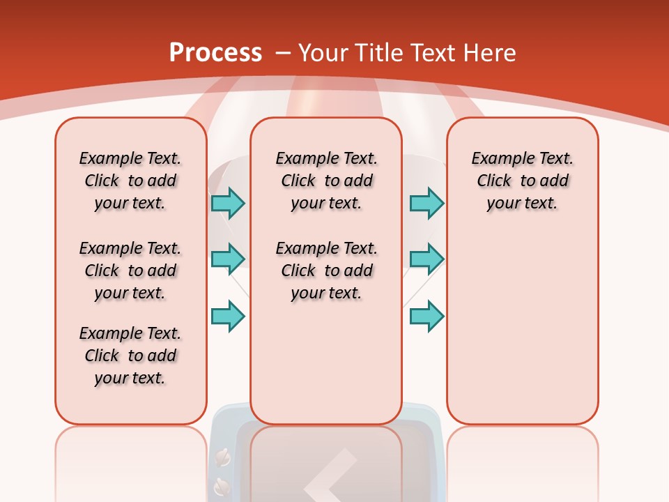 A Television With A Parachute On Top Of It PowerPoint Template