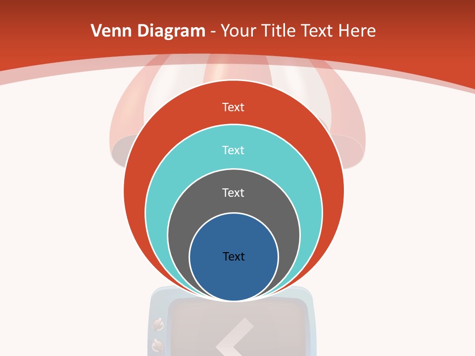 A Television With A Parachute On Top Of It PowerPoint Template