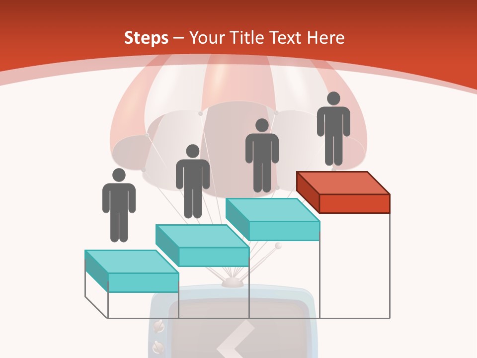 A Television With A Parachute On Top Of It PowerPoint Template