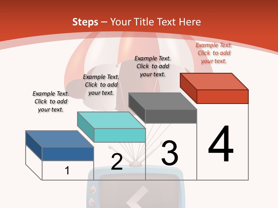 A Television With A Parachute On Top Of It PowerPoint Template