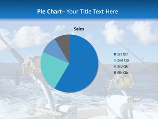 A Group Of Fishing Reels In The Ocean Powerpoint Template PowerPoint Template