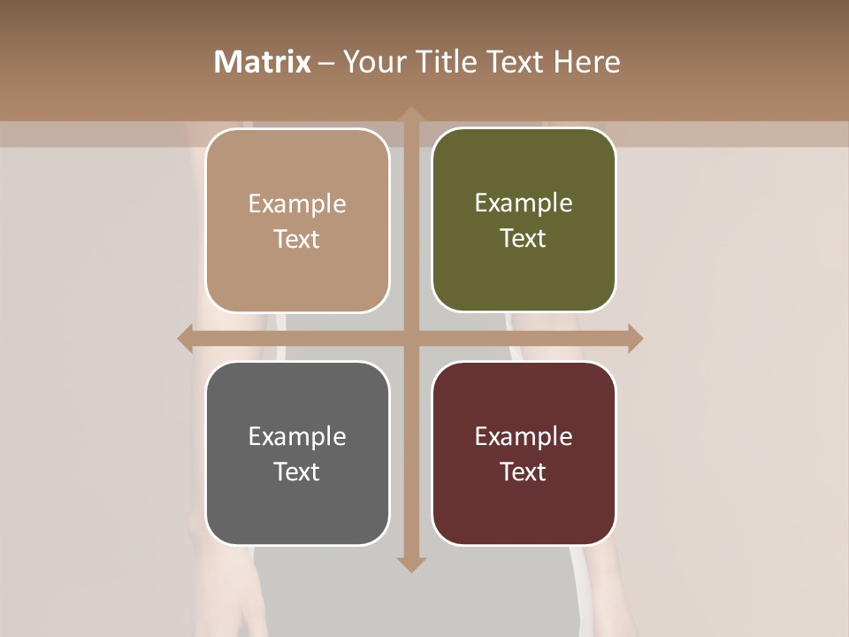 A Beautiful Woman In A Black And White Dress PowerPoint Template